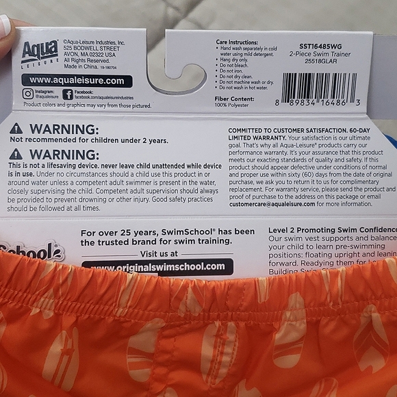 2 pc. Swim trainer with shorts 2- 4 years old - Picture 5 of 5